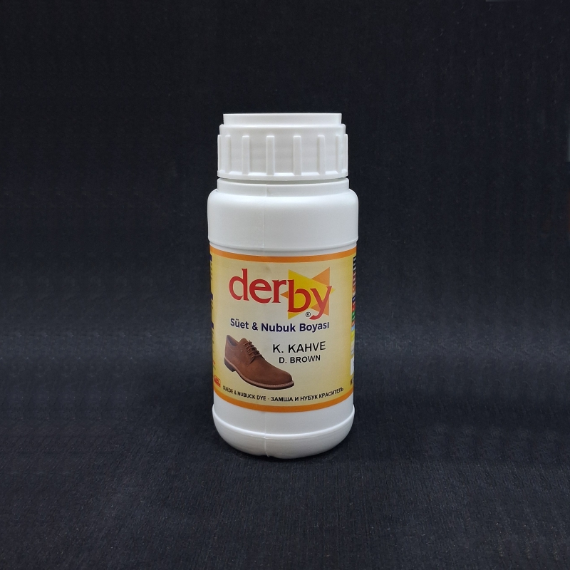 *Краска для замши/нубука Derby col-Dark Brown V-250мл (Турция) от магазина Zurnachidi