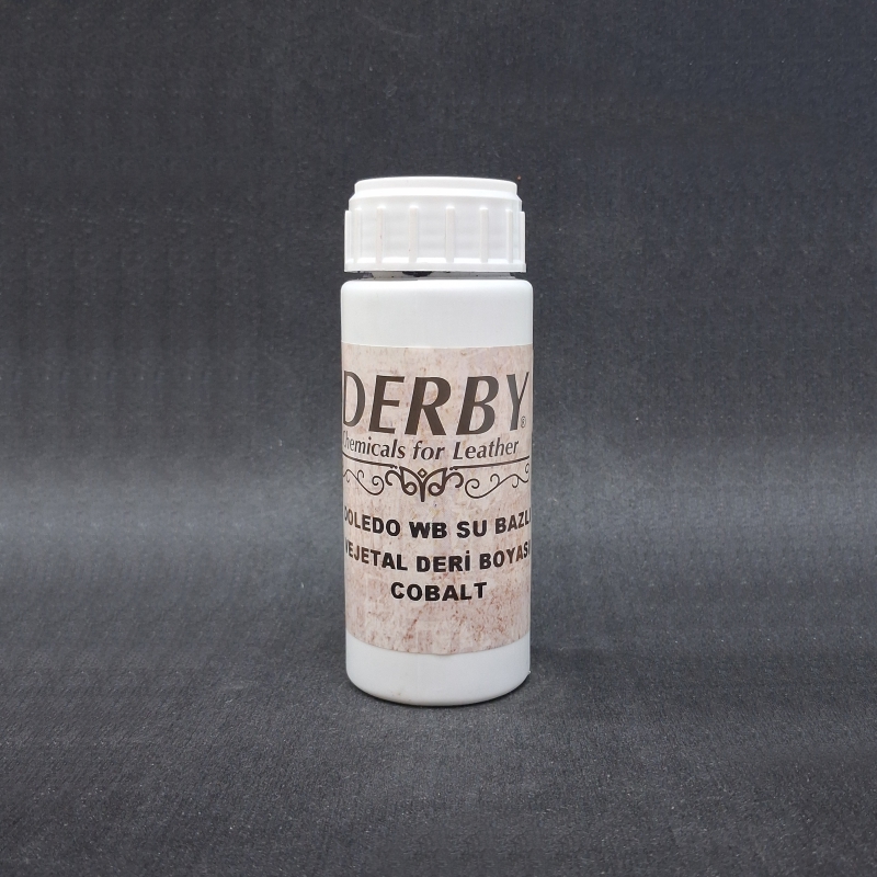 *Краска для кожи (для растительного дубления) Derby Doledo WB col-Cobalt V-100мл (Турция) от магазина Zurnachidi