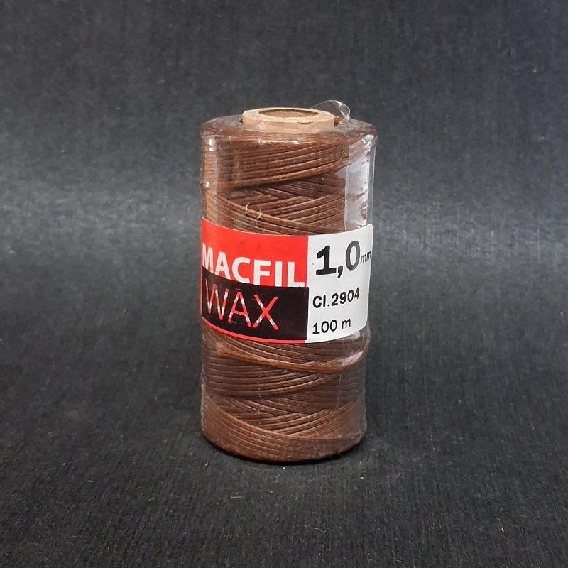 *Нить для ручного шва (вощеная) Macfil t-1,0мм col-2904 Шоколад намотка-100м (Турция) от магазина Zurnachidi