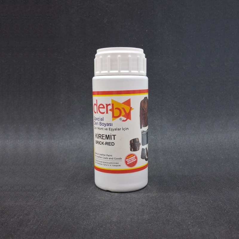 *Краска для кожи Derby Special col-Brick red V-100мл (Турция) от магазина Zurnachidi