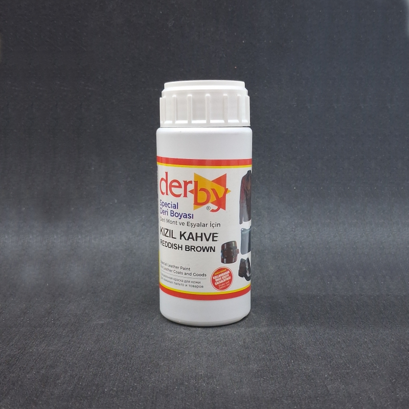 *Краска для кожи Derby Special col-Reddish brown V-100мл (Турция) от магазина Zurnachidi